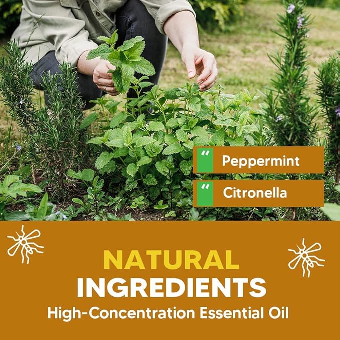 AUDQQM Mosquito Repellent Outdoor Patio, Mosquito Repellent Balls Indoor, Mosquitoes Deterrent for Yard, Mosquito Control, Keep Mosquito Away for Room/Porch/Camping, Effective for 60 Days-8P