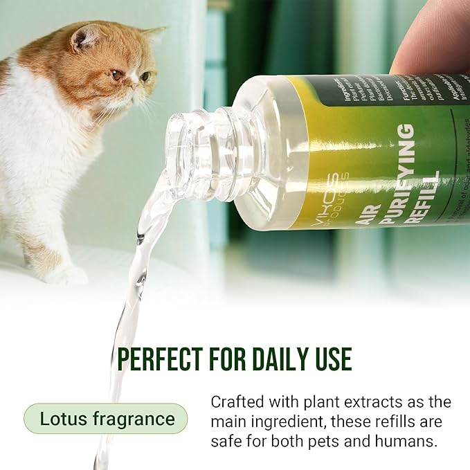 Cat Litter Deodorizer Compatible with PET-KIT PuraX PuraMax Self-Cleaning Cat Litter Box Quickly Odor Control 100% Natural Deodorizer Replaced Odor Removers Air Purifying Refills - Fresh Lotus
