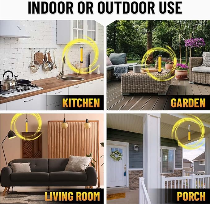 12 Pack Sticky Fly Stick Value Bundle, Fly Stick for Mosquitoes, Sticky Trap for Flies Gnats Wasp Flying Insects, Bug Catcher, Indoor or Outdoor Use, Ready to Use Home
