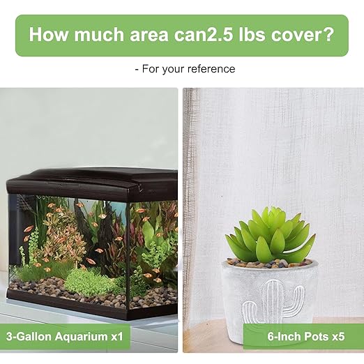 Pulovin 5 lbs Drainage Rocks for Potted Plants, 1/5 Inch Small Pebbles for Indoor Plants, Decorative Gravel for Vases, Bamboo, Succulent, Terrarium, Crafts, Cactus