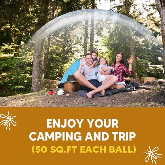 AUDQQM Mosquito Repellent Outdoor Patio, Mosquito Repellent Balls Indoor, Mosquitoes Deterrent for Yard, Mosquito Control, Keep Mosquito Away for Room/Porch/Camping, Effective for 60 Days-8P