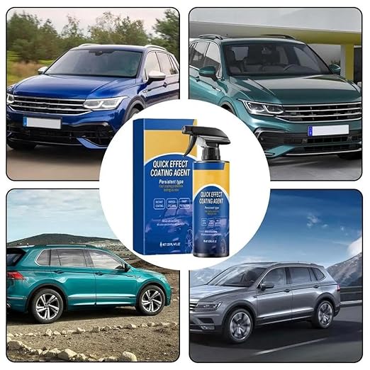 Car Coating Spray for Auto Shine – Water-Repellent Quick Detailer Spray for Car Paint, Glass & Trim, Leaves Glossy Finish