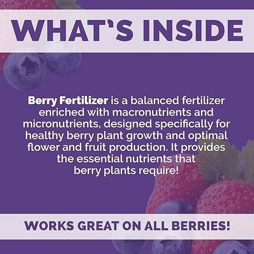 Bloom City's Organic Berry Fertilizer – Liquid Plant Food for Bigger Berries, Better Flowering & Stronger Root Development, 1 Gallon