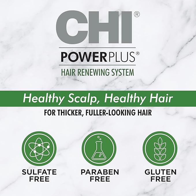 CHI PowerPlus Root Booster Thickening Spray, Volumizing Hair Mist For Thicker-Looking Styles, Increases Volume With A Touchable Feel, 6 Oz