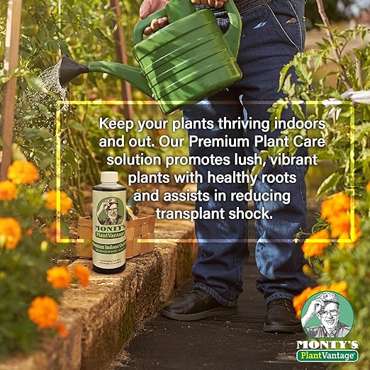 PlantVantage Premium Indoor and Outdoor Plant Food – NPK Fertilizer (4-15-12) with Zinc & Iron, Liquid Fertilizer for Vegetables, House Plant, & Trees - Indoor and Outdoor Plant Fertilizer – 8 oz
