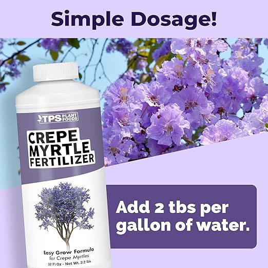 Crepe Myrtle Fertilizer – Liquid Plant Food for More Blooms, Vibrant Color Healthy Growth, 32 oz