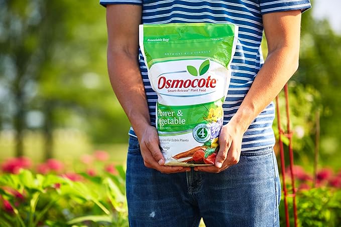 Osmocote Smart-Release Plant Food Flower & Vegetable - Continuous Release Plant Fertilizer for Vegetables and More, 8 lb.