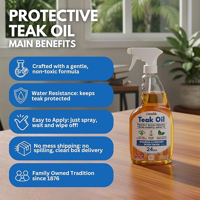 EcoDecors Loveable 24 oz Spray Bottle Teak Oil