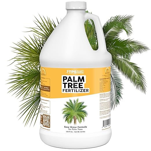 Palm Tree Fertilizer – Liquid Plant Food for Rich Green Fronds, Stronger Roots & Healthy Tropical Growth, 1 Gallon