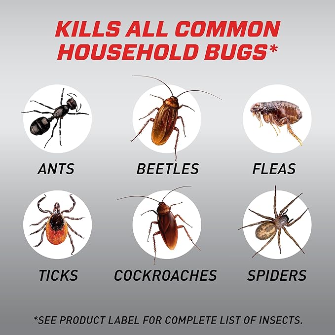 Ortho Home Defense Max Indoor Insect Barrier Refill Pouch - Insect Spray Refill, Bug Killer Spray Controls Ants, Roaches, Spiders, and More, 1.5 L
