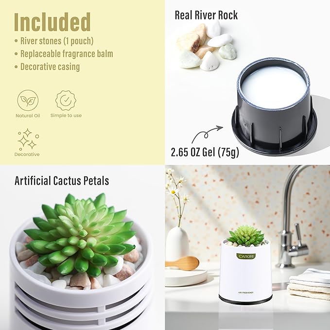 Artificial Succulent Plants with Subtle Vanilla Scent, Faux Indoor Plants for Home Decor, Small Fake Plant for Bathroom, Bedroom, Office Decor, Aesthetic Room Accessories, Housewarming Gift