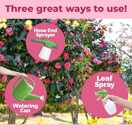 Camellia Fertilizer – Liquid Plant Food for More Blooms, Rich Green Leaves & Stronger Root Development, 8 oz