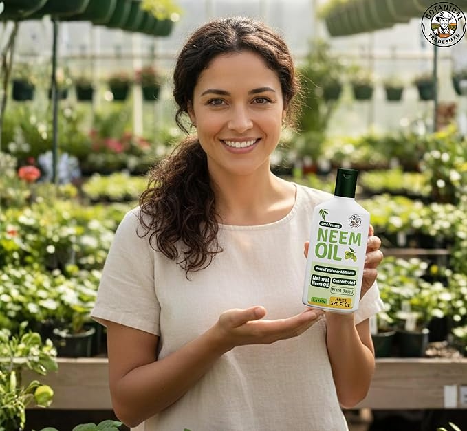 Neem Oil – 100 ml Pure, Cold-Pressed, Plant-Based Oil for Indoor & Outdoor Plant Care, DIY Mixing Concentrate