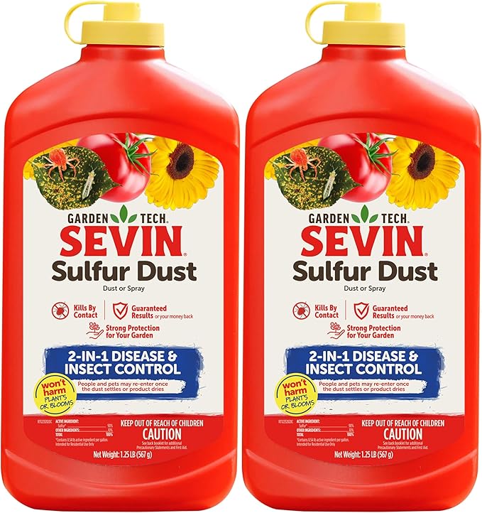 Sevin 100542716 Sulfur Dust for Insects, Multi (Pack of 2)