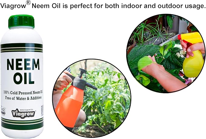 Viagrow® 32 oz. Organic Cold Pressed Neem Oil Seed Extract Natural Plant Protection (1-Pack) / A Product of The Harvest Company™
