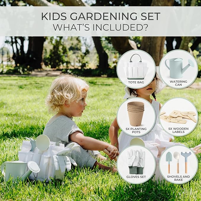 The Ultimate Kids Gardening Set - The Perfect Toddler Gardening Set with Durable and Safe Tools for Endless Outdoor Fun - Great for Easter Gifting to Spark Joy & Creativity in Your Little Gardener