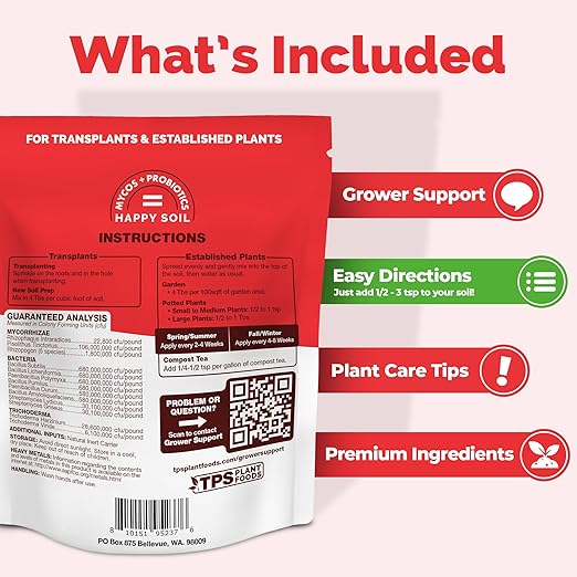 Granular Mycorrhizal Fungi for Garden Plants – Microbial Supplement for Stronger Roots & Better Nutrient Uptake, 6 oz