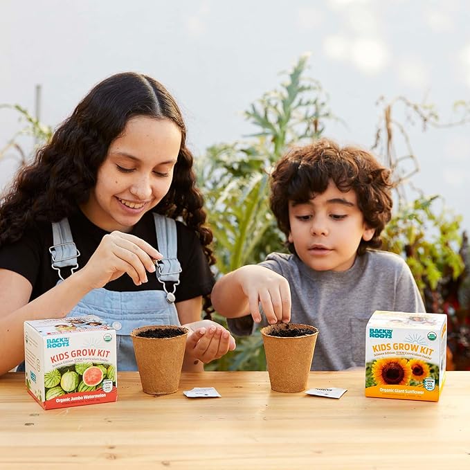 Back to The Roots Kids Science Grow Kit 2ct - Watermelon and Sunflower