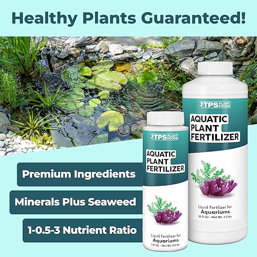 Aquatic Plant Fertilizer – Liquid Plant Food for Lush Growth, Vibrant Color & Healthy Aquarium Plants, 32 oz