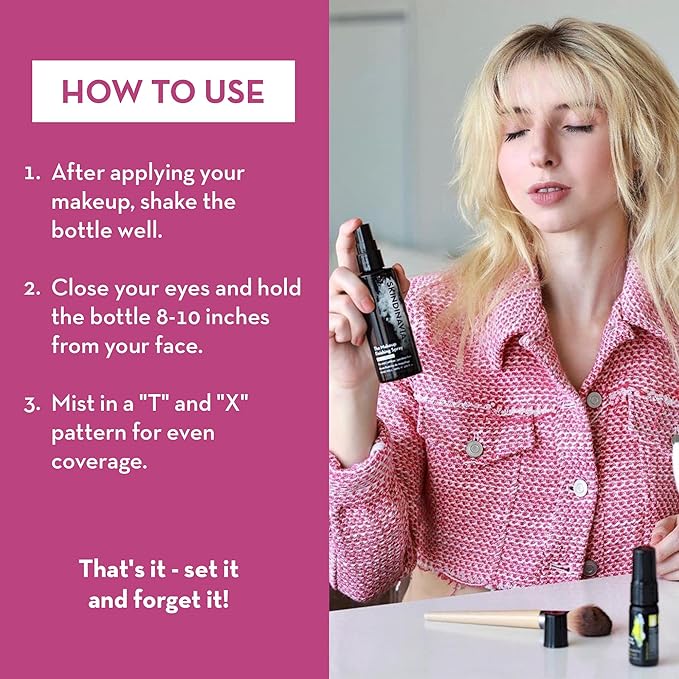 Skindinavia The Makeup Finishing Spray, Bridal Makeup Cooling Setting Spray, All-Day Wear, Long-Lasting Up to 16+ Hours, Heat-Resistant & Waterproof, Wedding Day, Bridal Shower Gift, 4.0 Oz