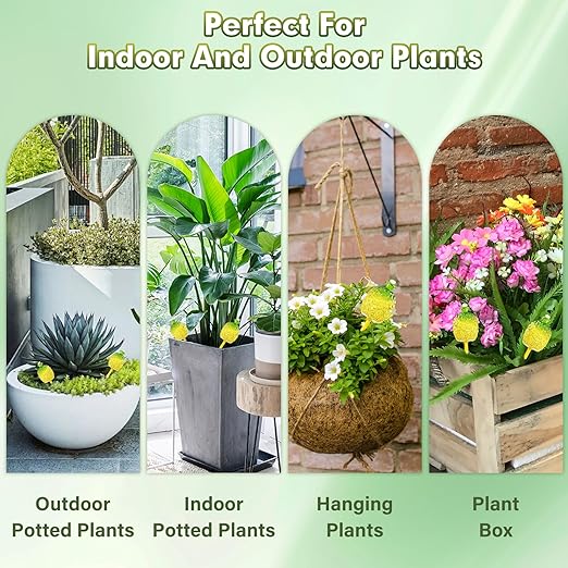 Plant Watering Globes,Self Watering Pots for Indoor Plants,Self Watering Planter Insert,Glass Plant Watering Devices,10 oz Slow Release Automatic Watering Spikes,Bonus Garden Shears