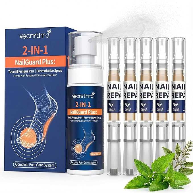 Athletes Foot Spray Treatment, Toenail Fungus Treatment Extra Strength Pen for Toenail & Finger, More Pure Natural Plant Extracts, Foot Fungus Treatments