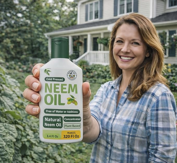 Neem Oil Spray for Plants (Refill 20 Times)- Pure Cold Pressed Neem Oil | Indoor & Outdoor