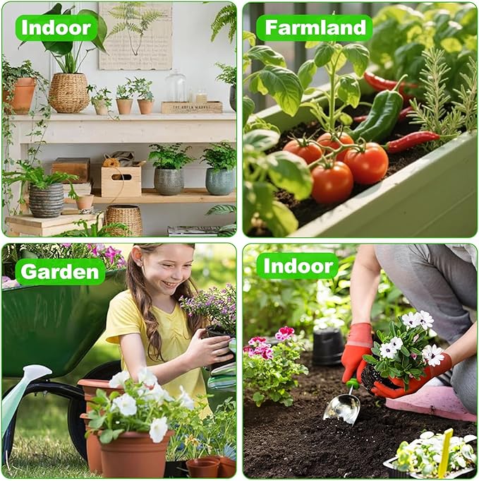 Soil Moisture Meter - Included 200+ Plants Care Guide, 100 pH Test Strips & Sample Tube, Soil Water Tester, Soil Hygrometer Sensor Tool for Garden, Lawn, Farm Plants Care, No Battery Needed