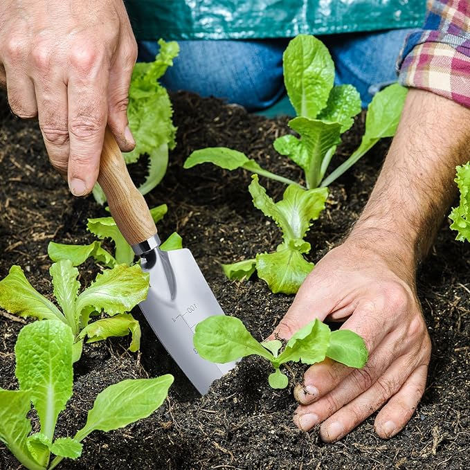 Hand Shovel for Gardening,Garden Shovel Hand,Trowel Garden Tool,Garden trowels Hand Tool,Garden Hand Shovel,Garden Shovels for Planting,Small Shovels for Gardening,Hand Shovel (Silver-7)