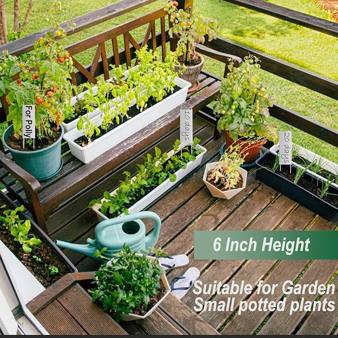 40 Pieces Metal Plant Labels 6 Inch Aluminum Metal Plant Tags Garden Label Markers Outdoor Planting Garden Markers for Plants Vegetables Herb Seedlings Flowers