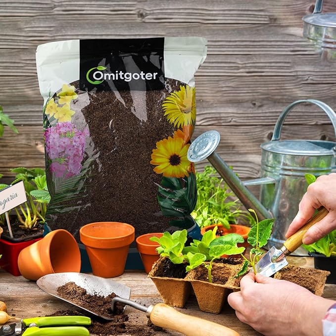 Sphagnum Peat Moss for Plants 4qt, Organic Garden Growing Soil Amendment and Media for Flowers, Vegetables, Herbs, Orchid, Indoor Houseplant