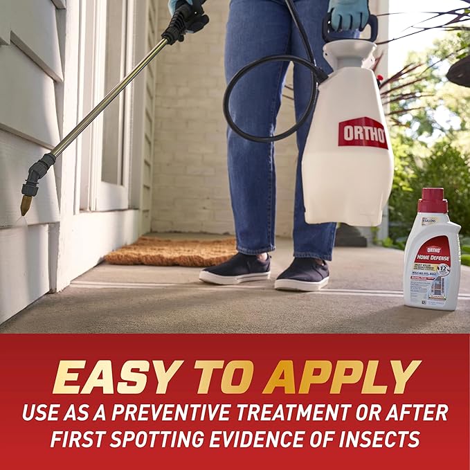 Ortho Home Defense Insect Killer for Indoor and Perimeter Concentrate - Kills Ants, Cockroaches and Spiders, 32 fl. oz.(Pack of 2)