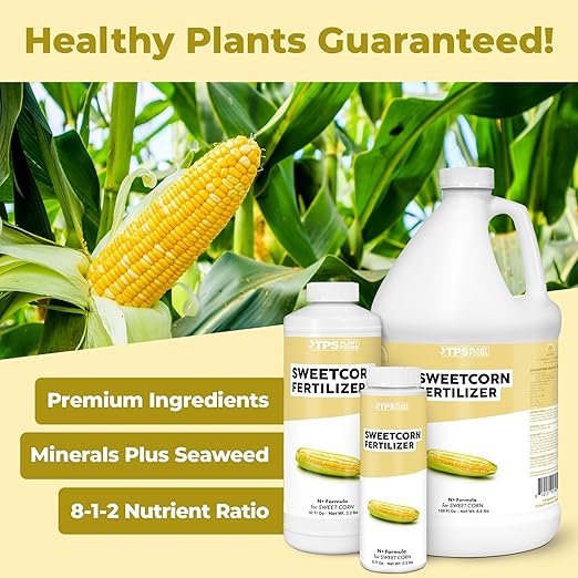 Sweet Corn Fertilizer – Liquid Plant Food for Bigger Ears, Vigorous Stalk Growth & Stronger Root Development, 32 oz
