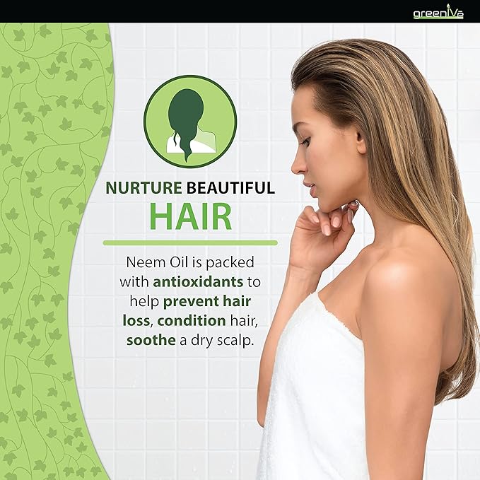 GreenIVe 100% Pure Neem Oil Bulk Size Cold Pressed Virgin Unrefined Hexane Free Natural Plant Based Non-GMO Hair & Skin Care - Nail Cuticle, Pet, Plant Care Gallon Bulk 128 fl oz 1 Gallon