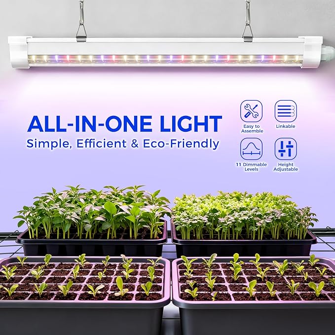 Indoor Greenhouse with Grow Light, Ohuhu 4-Tier Mini Green House for Winter - Full Spectrum Greenhouses for Seed Starting Small Portable Green Houses Waterproof PVC Cover & Adjustable Shelves
