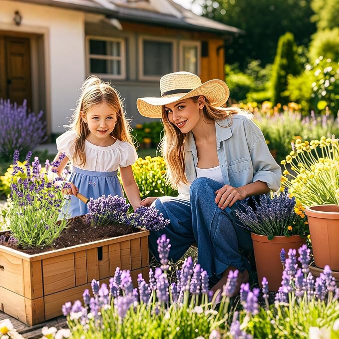 Doter Premium Lavender Potting Mix 2qt, Promotes Lavender Blossoming, Perfect for Indoor and Outdoor Gardening