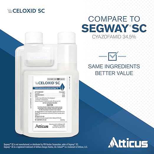 Atticus Celoxid SC Fungicide (8 oz) - Controls Blights, Mildews, Pythium, and Root Rot - 34.5% Cyazofamid