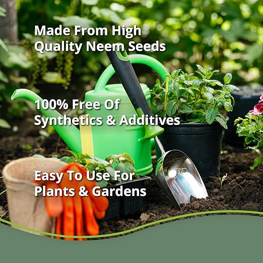 Neem Bliss (1lb) - Neem Seed Meal - Organic Neem Cake for Plants - OMRI-Listed Fertilizer for Plants, Vegetables, Lawns, & Gardening - 100% Natural & Renewable Garden Fertilizer