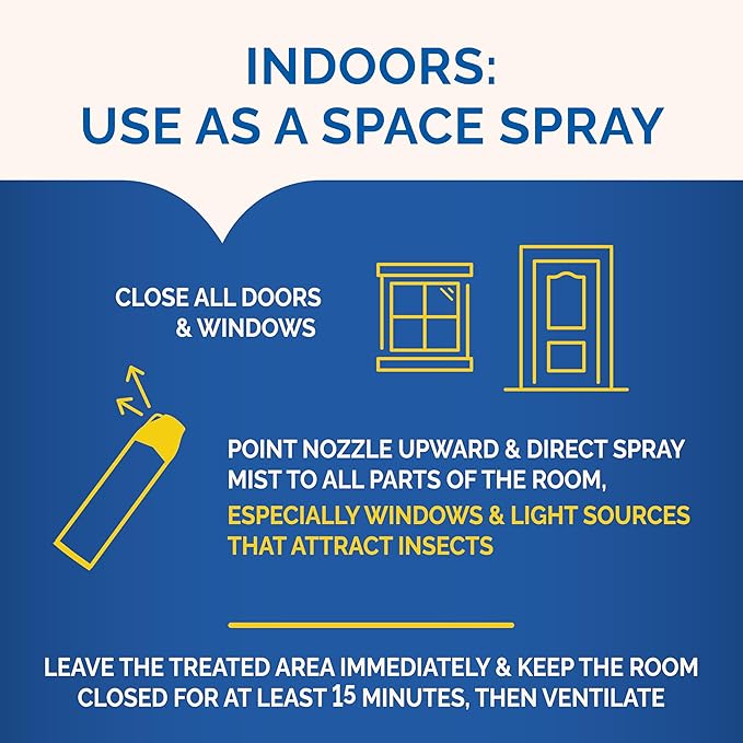 Hot Shot Flying Insect Killer, 15 Ounces, Aerosol Kills Houseflies, Mosquitoes and Flying Insects Indoors and Outdoors, Clean Fresh Scent, 3 Pack
