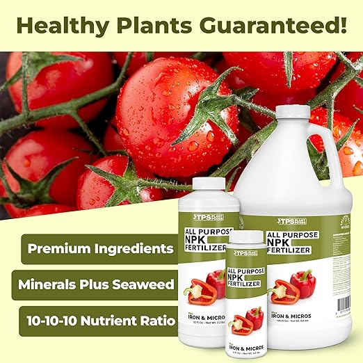 All Purpose NPK Fertilizer – Complete Liquid Plant Food for Balanced Nutrition, Vigorous Growth & Strong Root Development, 8 oz