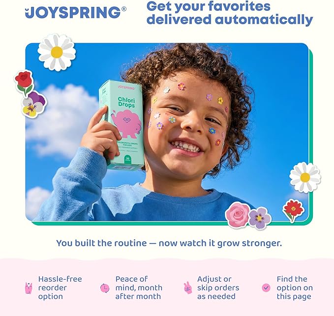 JoySpring Appetite Booster for Kids Ages 3+ | Natural Weight Gain with L-Lysine & B Vitamins | Toddler Appetite Booster | Supports Healthy Growth & Development | 2oz Liquid
