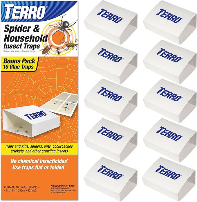 TERRO Spider & Insect Trap [T3206-10] Insect Traps,(Pack of 120)