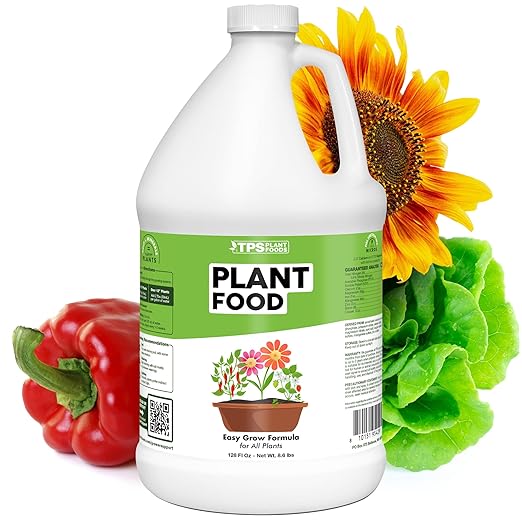Plant Food – Liquid Fertilizer for All Plants, Lush Growth & Strong Roots, 1 Gallon