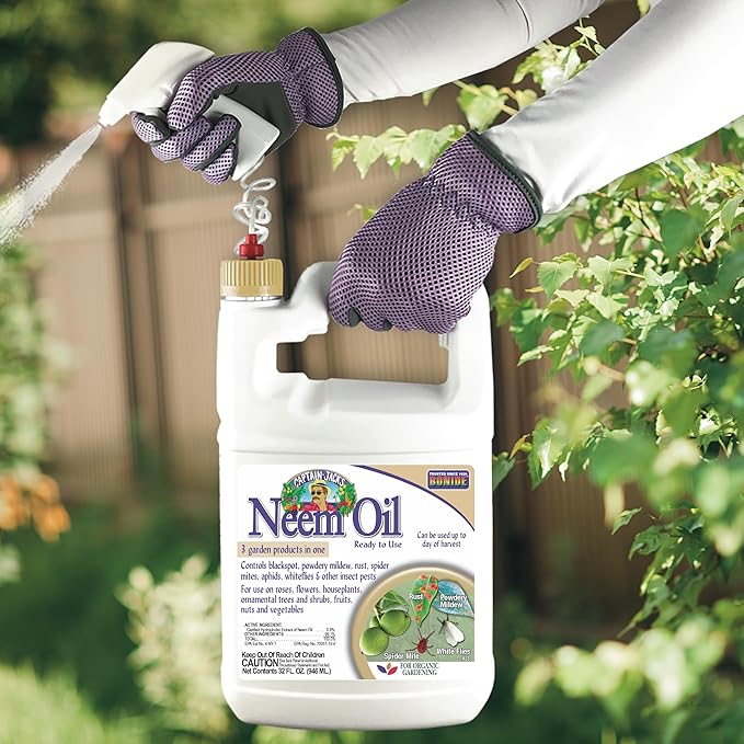 Bonide Captain Jack's Neem Oil, 128 oz Ready-to-Use, Multi-Purpose Fungicide, Insecticide and Miticide for Organic Gardening