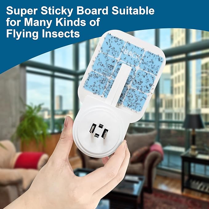 48 Pack Fly Traps Refills Glue Boards Compatible with Safer Home