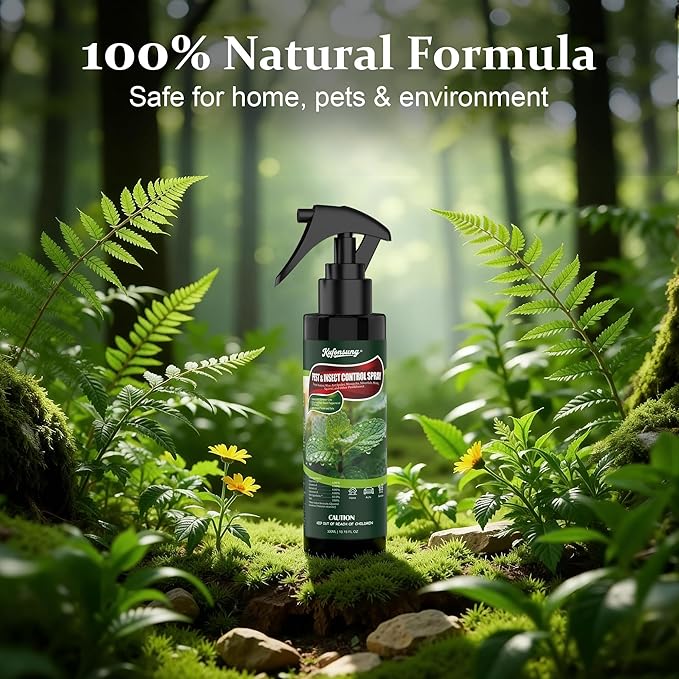 Peppermint Oil Pest & Insect Control Spray-Peppermint Oil Spray for Rodents,Natural Spray for Spiders, Ants, Roaches, and More-Plant-Based,Use for Home-300ml
