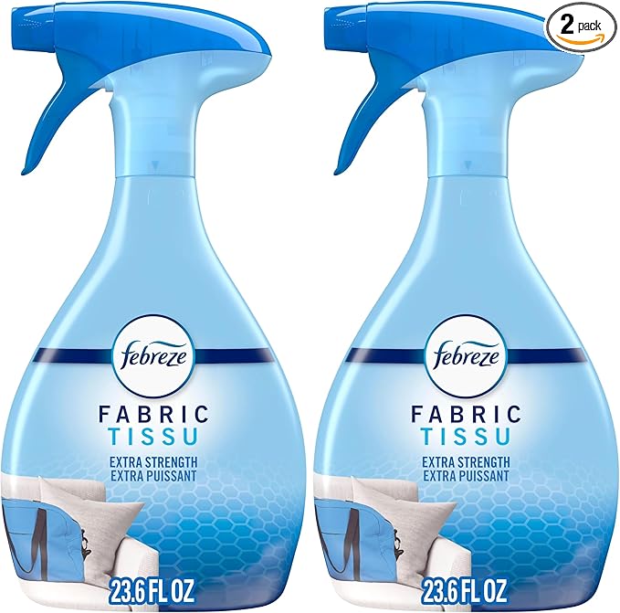 Febreze Fabric Spray Air Freshener, Odor-Fighting Fabric Refresher, Sneaker Balls Alternative, Couch Cleaner, Linen Spray, Multi-Use, Extra Strength Scent, 23.6 fl oz (Pack of 2)