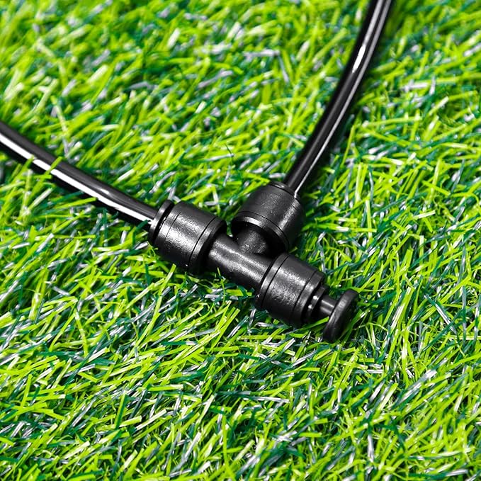 1/4 Inch Drip Irrigation End Plug Fittings, 22 Pieces End Cap Connectors for 1/4" Irrigation Tubing Push-to-fit Fittings Leak Free Drip Line Plug Parts for Garden Lawn Irrigation System