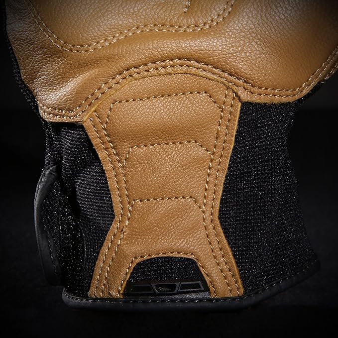 Ironclad Ranchworx Work Gloves RWG2, Premier Leather Work Glove, Performance Fit, Durable, Machine Washable, (1 Pair), RWG2-07-XXXL, Tan/Black