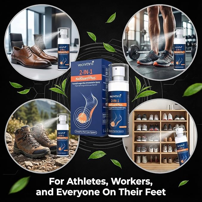Athletes Foot Spray Treatment, Toenail Fungus Treatment Extra Strength Pen for Toenail & Finger, More Pure Natural Plant Extracts, Foot Fungus Treatments